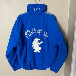 Vintage 90’s pullover fleece lined varsity jacket